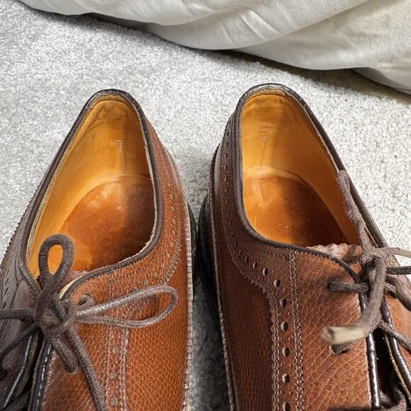 Florsheim Men\'s Royal Imperial Brogue Wingtips 97625 Size 10.5 B Brown Leather